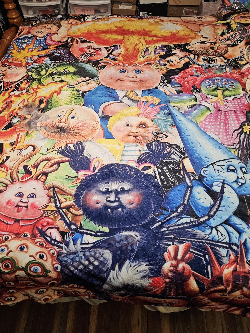 Garbage Pail Kids Queen Size Throw Blanket
